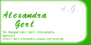 alexandra gerl business card